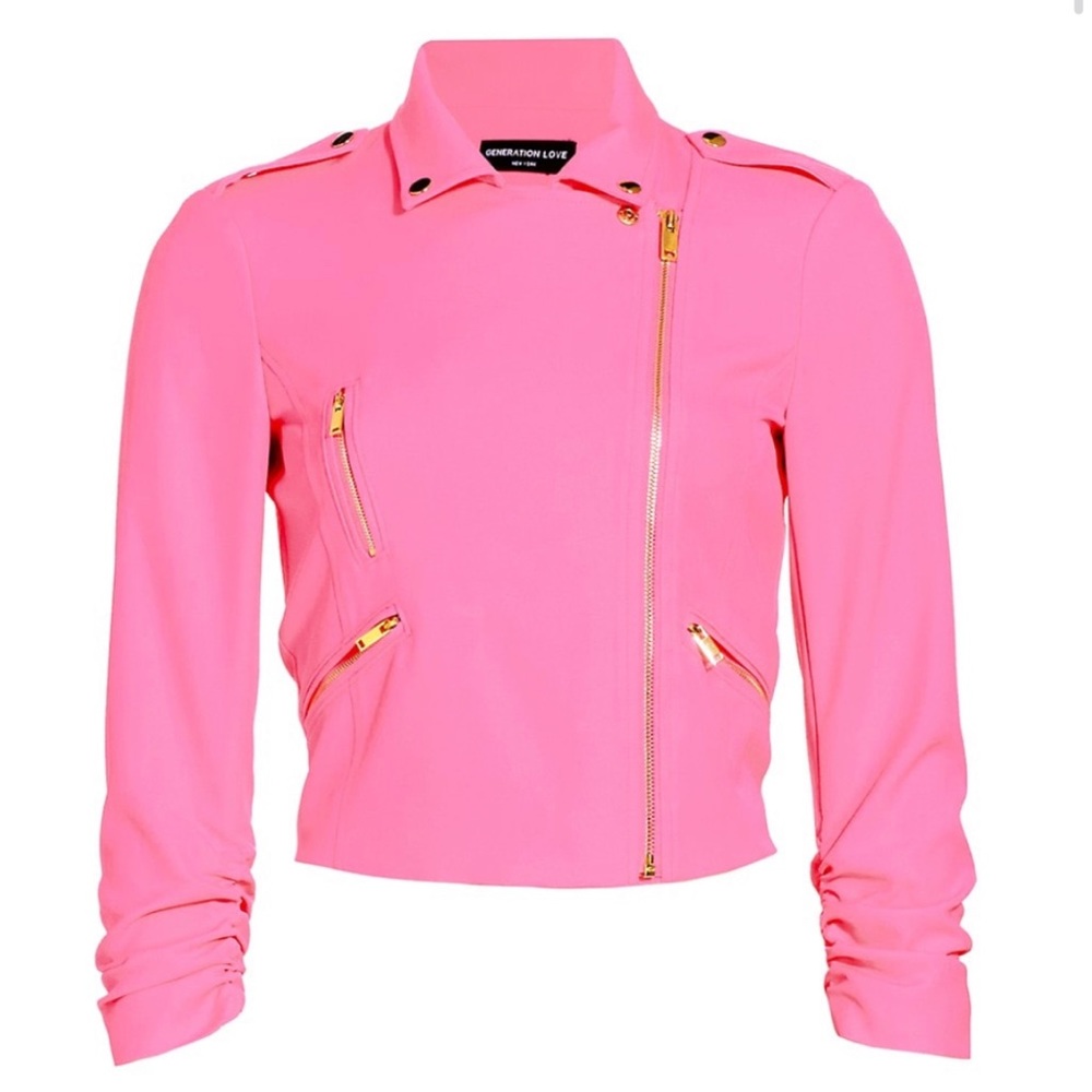Generation Love Ultra Pink Moto Jacket Size M. (Worn once!)